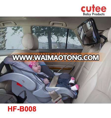 Headrest Mount Large Wide Easy View Rear Baby Back Seat Car Safety Mirror