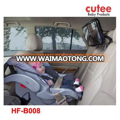 Headrest Mount Large Wide Easy View Rear Baby Back Seat Car Safety Mirror