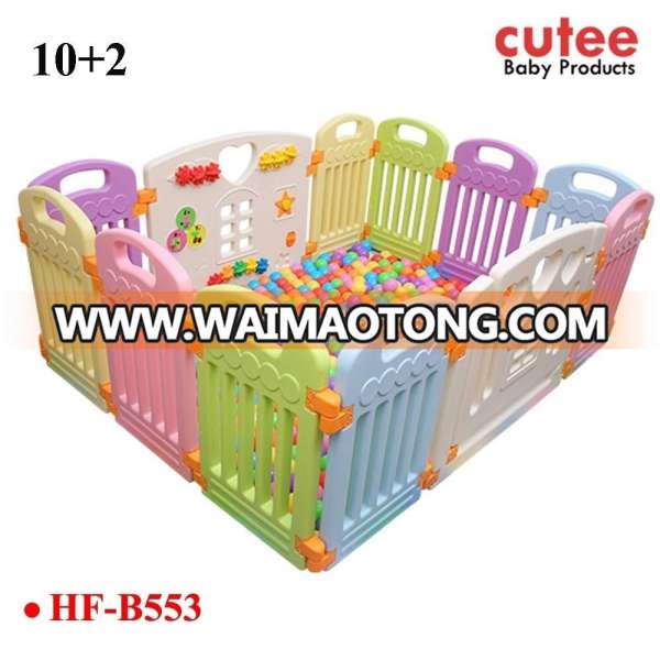 10+2 Best Sold Plastic Baby Playpen